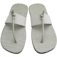 Woven Leather Sandals, white