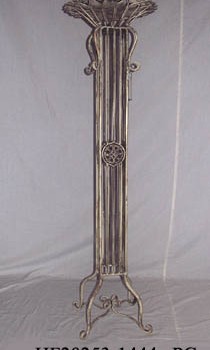 Wrought Iron Column Plant Stand