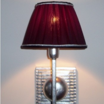 1 Light Silver Wall Lamp