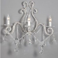 3 Light Crystal Sconce Article 429