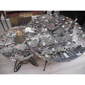 Antique Mirrored Table
