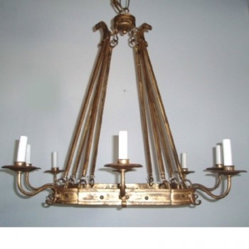 Article 454 8 Light Wrought Chandelier