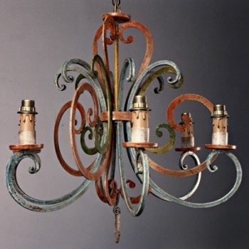 Article 8031 Wrought Iron Chandelier