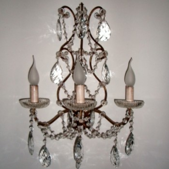 Article 81169 3 Light Crystal Sconce