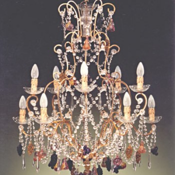 Article 81169:10 Chandelier with Crystal Fruit