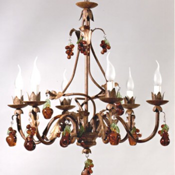 Article 9509 6 Light Forged Chandelier