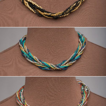 Braided Bead Necklaces