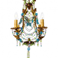 Butterfly Mosaic Chandelier 10 inches x 18 inches