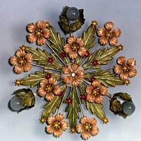 Ceiling Lamp with Flower