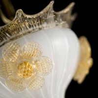 Classic Toso Gold Flower Murano Glass, detail