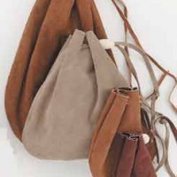 Drawstring Leather Pouches