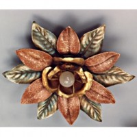 Iron Leaves Ceiling Lamp