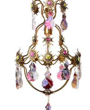 Jewels Collage chandelier 10 inches x 19.5 inches