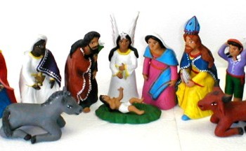 Clay Nativity Set