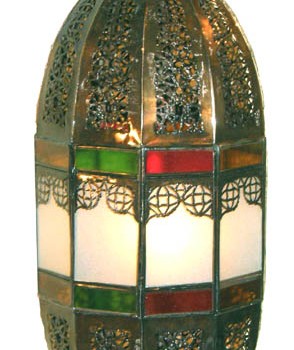 26in Frosted Glass Lantern