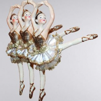 Gilt Ballerina Ornament