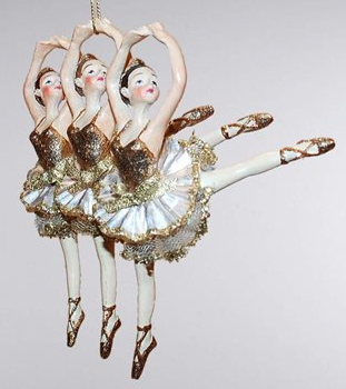 Gilt Ballerina Ornament