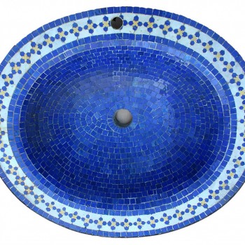 Moroccan Blue Mosaic Sink Top
