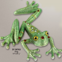 Mosaic Frog Figurine
