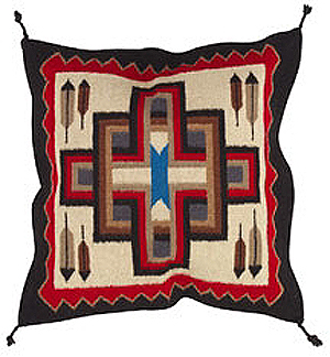 24x24 Wool Tapestry Pillow 885