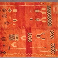 8.5x5.5ft Moroccan Tribal Rug