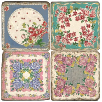 Antique Floral Terracotta Tiles