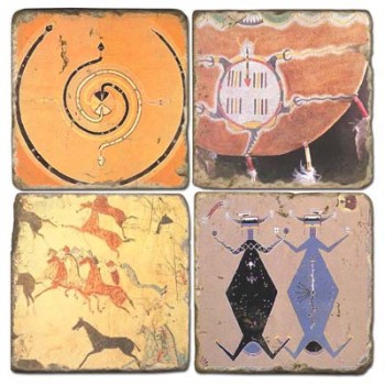 Cave Painting Terracotta Tiles