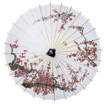 Cherry Blossom Rice Paper Parasol