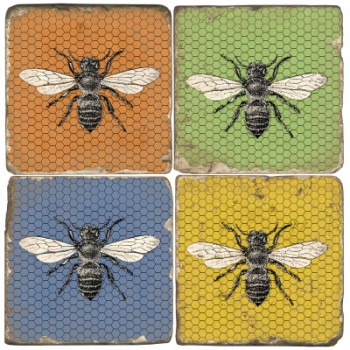 Country Bee Terracotta Tiles