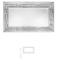 Deco Style Rectangular Mirror