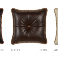 Faux Leather Pillows, detail
