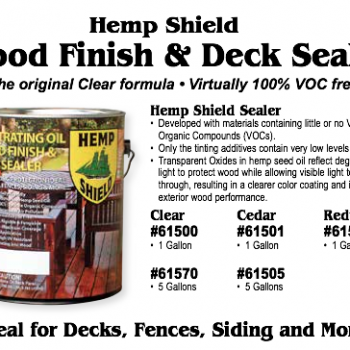 Hemp Shield Wood Finish Deck Sealer