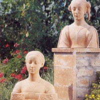 Italian Terracotta Garden Busts