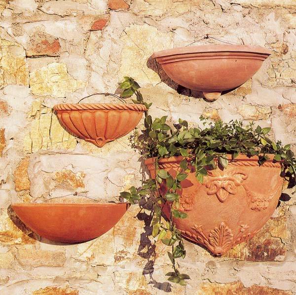 Italian Terracotta Wall Planters