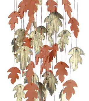 Oak Leaf Ceramic Wind Chimes