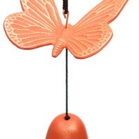 Orange Butterfly Windchime
