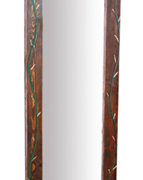 Painted Lilies Standing Full Length Mirror