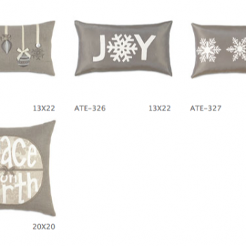 Silver Bells Holiday Pillows