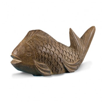 Solid Stone Fish Statue