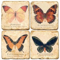 Terracotta Butterfly Tiles