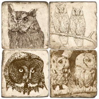 Terracotta Owl Tiles