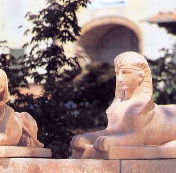 Terracotta Sphinx Guardians