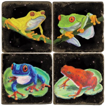 Tropical Frogs Terracotta Tiles