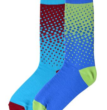 Two Tone Dot Socks