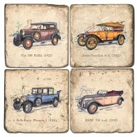 Vintage Cars Terracotta Tiles