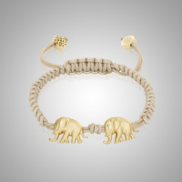 18k Gold Elephant Bracelet