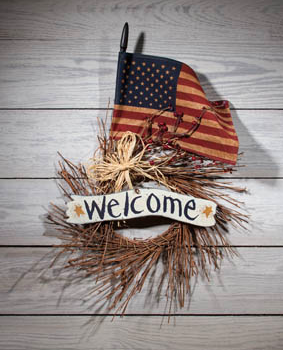 Americana Welcome Wreath