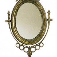 Antique Brass Mirror