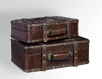 Antique Suitcase Set
