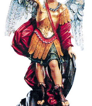 Archangel St. Michael Woodcarving
